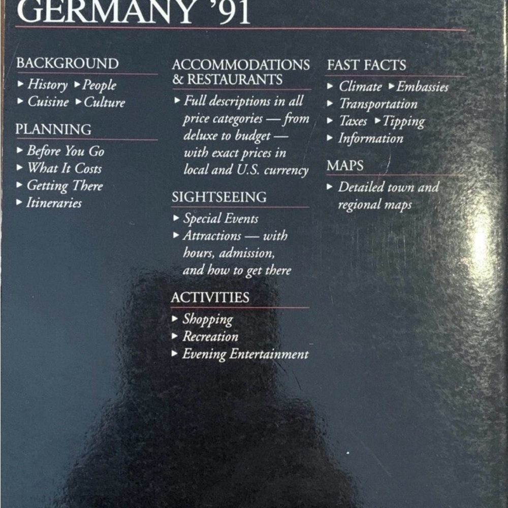 Frommer’s Germany ‘91 Comprehensive Travel Guide - Picture 3 of 3